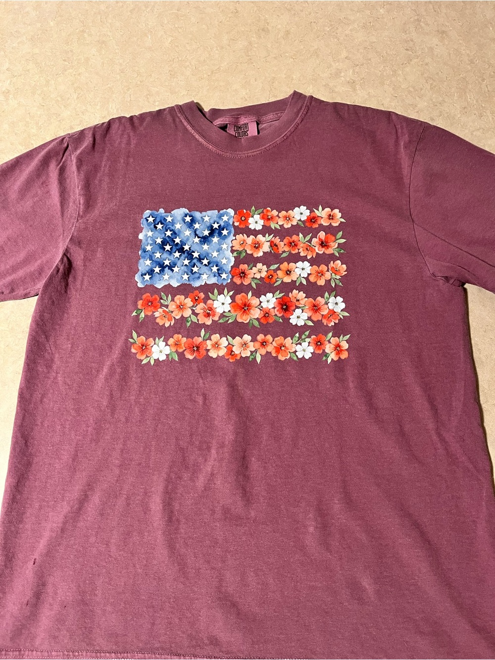 Women’s Floral Flag T-Shirt